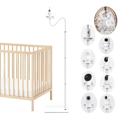 Afbeelding van Babyfoonhouder, camerahouder, universele babycamera, mobiele telefoonhouder, compatibel met Philips Avent/Reer/Eufy/GHB/Hellobaby babyfoon, universeel