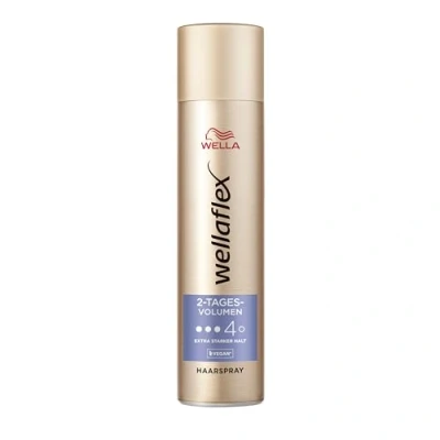 Afbeelding van Wellaflex Haarspray voor dames, 2 daags volume, tot dagen flexibele grip, langdurige styling, zacht de hoofdhuid, dermatologisch getest, veganistische formule, houdgraad 4, 75 ml