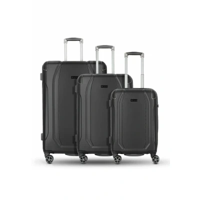 Afbeelding van bugatti Valencia 4 Rollen SET 3TEILIG Kofferset, Maat: One Size, Black