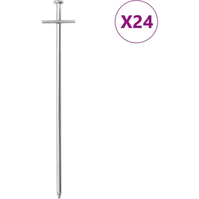 Afbeelding van Tentharingen 24 st 6 mm 23 cm gegalvaniseerd staal