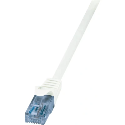Afbeelding van CAT6a U/UTP wit 10M CCA Netwerkkabel Computerkabel Kabel