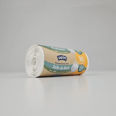 Afbeelding van 14x Swirl Pedaalemmerzakken Badkamer Scheurvast &amp; Lekvrij 10 liter 37 st