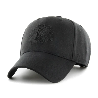 Afbeelding van 47 NHL Chicago Blackhawks Cap Basecap MVP zwarte pet, zwart, Eén maat