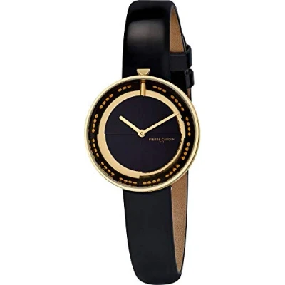 Afbeelding van Pierre Cardin Marais CMA.0002 Horloge Leer Zwart Ø 32 mm