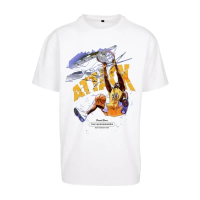 Afbeelding van Upscale by Mister Tee Attack Player Tshirt print, Heren, Maat: XS, White