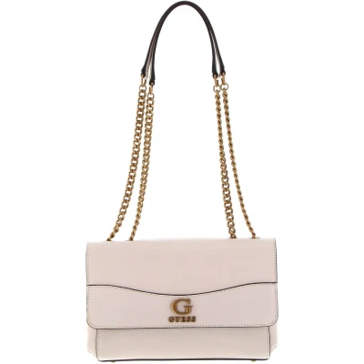Afbeelding van GUESS Schoudertas Nell Convertible Crossbody Flap Stone Crème