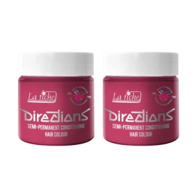 Afbeelding van La Riche Directions Semipermanente haarverf, 100 ml, blik met 2 stuks (Flamingo Pink)