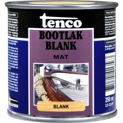 Afbeelding van Bootlak blank mat 0,25l verf/beits tenco