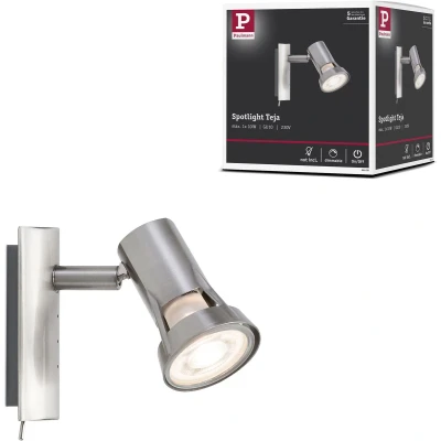 Afbeelding van Paulmann Teja 66698 Wandspot GU10 10 W LED Nikkel (gesatineerd)