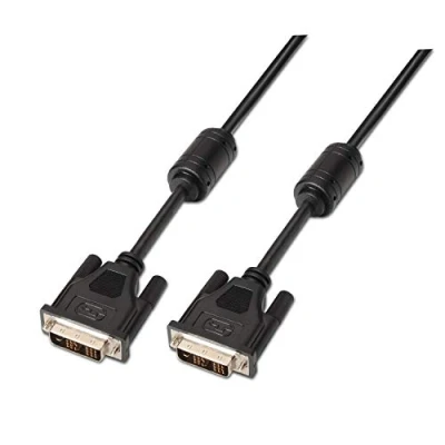 Afbeelding van AISENS A117 0086 DVI kabel 18+1 met ferriet, 1,8 m, ondersteunt resoluties van 1920 x 1200, zwart