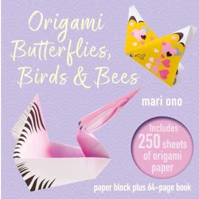 Afbeelding van Origami Butterflies, Birds &amp; Bees: Paper Block Plus 64 Page Book