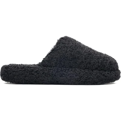 Afbeelding van Fitflop Dames Iq Luxe gewatteerde teddy slippers voor dames, Zwart, 43 EU