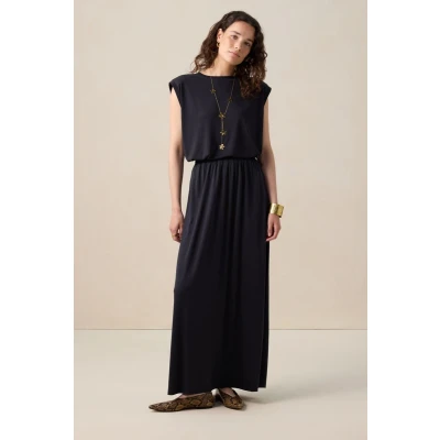Afbeelding van Sissy Boy Dames Zwarte jersey maxi rok (Maat XS, Viscose)