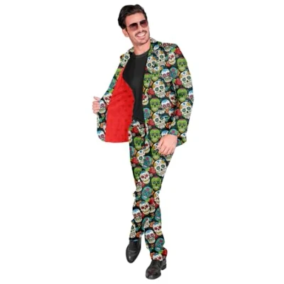 Afbeelding van WIDMANN 31022 ABITO UOMO DIA LOS MUERTOS M DLX # 3102