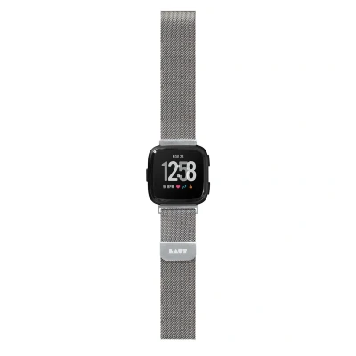 Afbeelding van Laut Steel Loop Horlogeband voor de Fitbit VERSA Zilver Staal