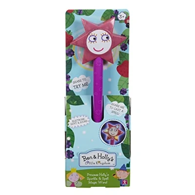 Afbeelding van ben &amp; Holly Princess holly&#039;s Magical Wand with speech sound, little kingdom, interactive toy, imaginative play, Red