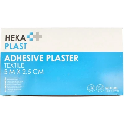 Afbeelding van Hekaplast Hechtpleister Textiel 5 X 2.5cm, 12 stuks