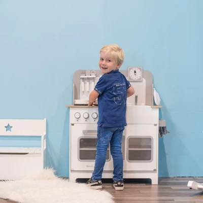 Afbeelding van Houten kinderkeuken Chef Deluxe XL wit vanaf 2 jaar Bandits and Angels