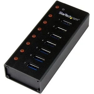 Afbeelding van StarTech.com 7 poorts USB 3.0 hub metalen behuizing