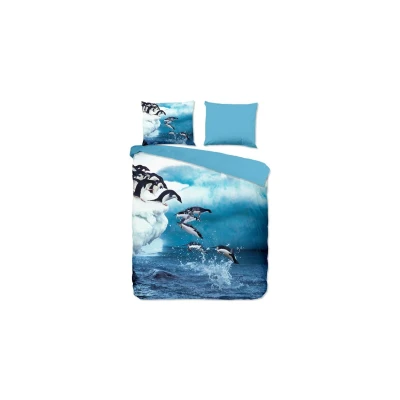 Afbeelding van Dekbedovertrek 2 Persoons 200x200 Pure Microvezel Blauw