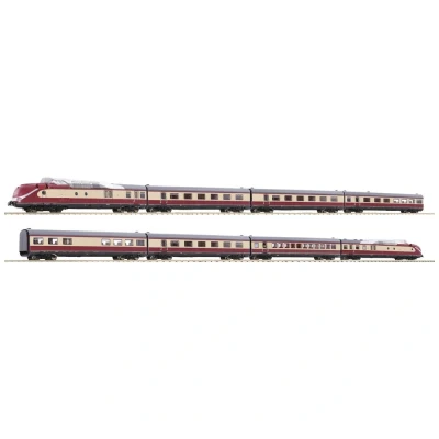 Afbeelding van Fleischmann 7770001 N 8 delige set gasturbineaandrijving BR 602 van DB