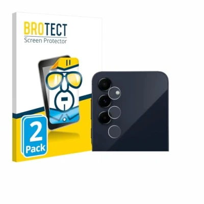 Afbeelding van BROTECT Screenprotector voor Samsung Galaxy A55 5G Enterprise Edition (ALLEEN Camera Lens) Folie Beschermfolie transparant (2 Stuks)