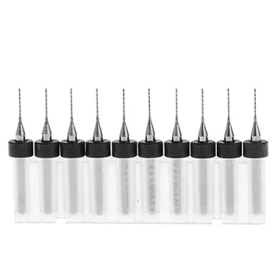 Afbeelding van 10 stuks 0,5 mm BE TOOL wolfraamcarbide roterende boor 2,5 1/8 inch schacht voor PCB, remel, sieraden, CNC, zachte metalen, printplaat, graveergereedschap, meerkleurig