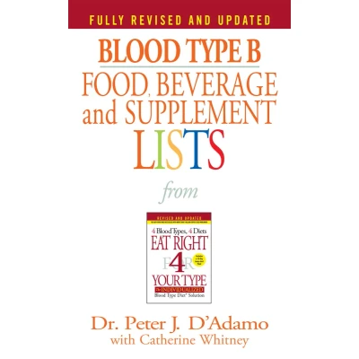 Afbeelding van Blood Type B Food, Beverage and Supplement Lists: From Eat Right 4 Your