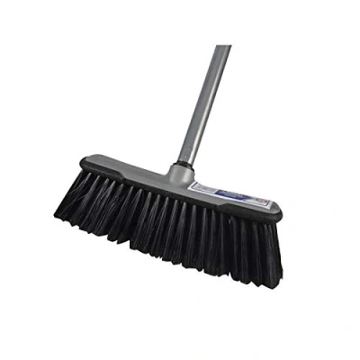 Afbeelding van Faithful l FAIBRSOFTDIY Lange Handled Zachte Varkenshaar Indoor Bezem met een Stuk Stalen Handvat