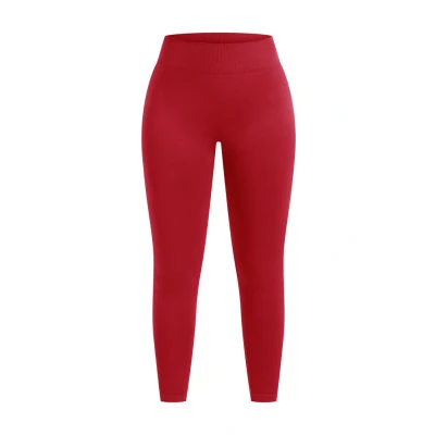 Afbeelding van Smilodox Cetrina Scrunch Legging, Dames, Maat: XS, Dunkel rot