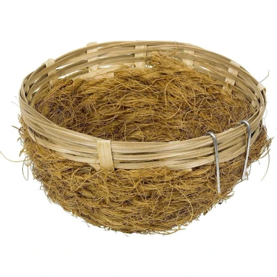 Afbeelding van Nobby bamboe nest met kokos vezel 11 x 5 cm 2 ST