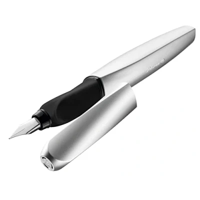 Afbeelding van Pelikan 947366 Vulpen Twist P457 Zilver M + 2TP/6
