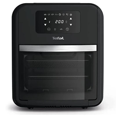 Afbeelding van Tefal FW5018 Easy Fry Oven &amp; Grill 9 in 1 heteluchtfriteuse, 11 liter voor 6 porties, 7 accessoires, 8 programma&#039;s, online recepten, timer, gezond koken, snel en energiezuinig, zwart