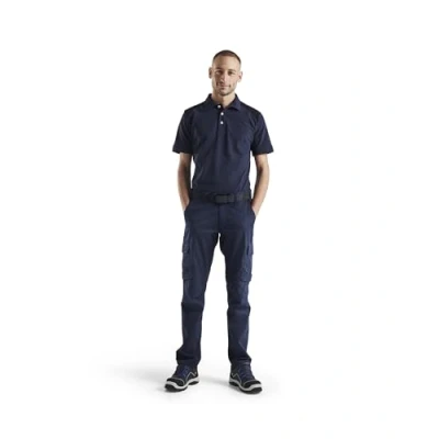Afbeelding van Blaklader Industrie werkbroek stretch 1444 1832 Donker marineblauw/Zwart C58