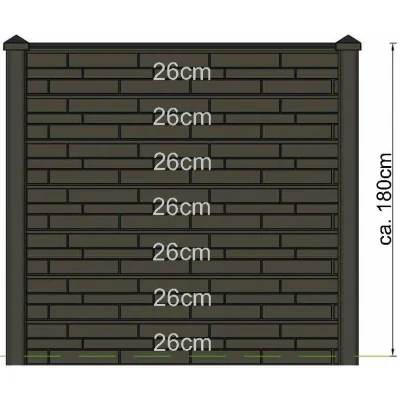 Afbeelding van Berton sleufpaal Reest wit/grijs eindmodel 246 cm Tuindeco