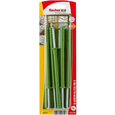 Afbeelding van Fischer N Green 8 x 120/80 S K NV Spijkerplug 120 mm 532727 1 set(s)