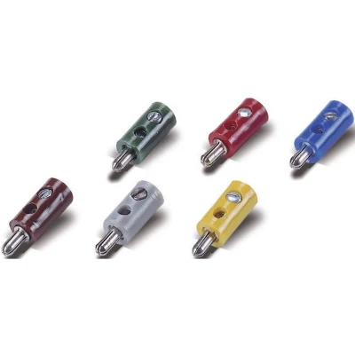 Afbeelding van 08895 Modelspoor stekker 2.6 mm 10 stuk(s) Met dwarsgat Rood