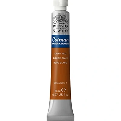 Afbeelding van Winsor &amp; Newton 8840103 Cotman aquarelverf Studio waterverf, levendige hoogwaardige kleuren met zeer goede verwerkingseigenschappen 8 ml tube Light Red