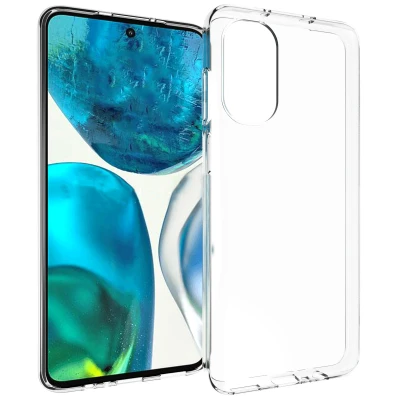 Afbeelding van Motorola Moto G82 Hoesje Siliconen en TPU (zacht) Accezz Softcase/Backcover Transparant Telefoonhoesje