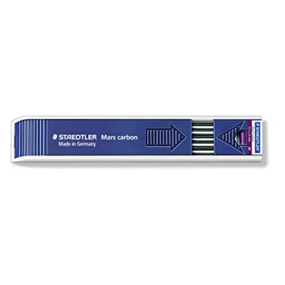Afbeelding van STAEDTLER Navulling voor vulpotlood Mars carbon, 2 mm, hardheid 2B, doos met 12 vullingen, 200 2B