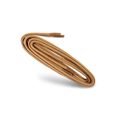 Afbeelding van Gewaxte Ronde Schoenveters van Kaps, Stijlvolle Voor Nette Schoenen (pakschoenen) en Casual Schoenen, Gemaakt in Europa (75 cm 29 inch 4 to 5 paar vetergaatjes / 10 Beige)