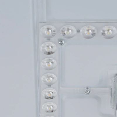 Afbeelding van Lindby LED plafondlamp CCT 1licht Zeewier, plastic, metaal H: 9.5 cm licht hout, wit Inclusief lichtbron