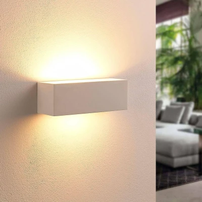 Afbeelding van Lindby wandlamp 1licht gips H: 7.5 cm G9 wit