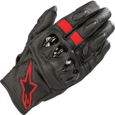 Afbeelding van Alpinestars Celer V2 geperforeerde Motorfiets Handschoenen, zwart rood, afmeting L voor man