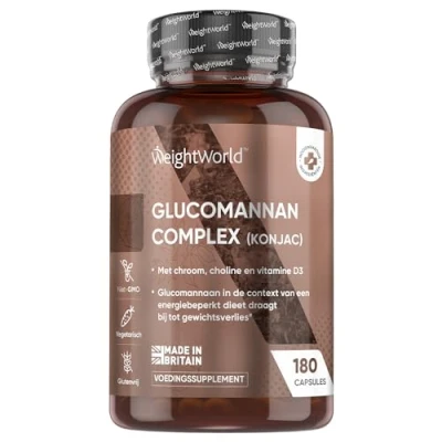 Afbeelding van WeightWorld Glucomannan Complex 3000 mg 180 capsules