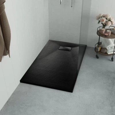Afbeelding van Douchebak 90x80 cm SMC zwart