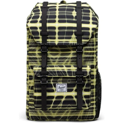 Afbeelding van Herschel Vrije tijd Rugzak met laptopvak Little America Youth Backpack 18L Neon Grid Highlight Zwart Veelkleurig