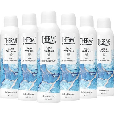 Afbeelding van 6x Therme Anti Transpirant Aqua Wellness 150 ml