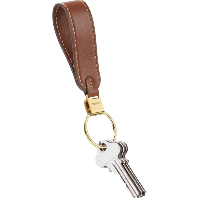 Afbeelding van Orbitkey Loop Keychain Leather caramel