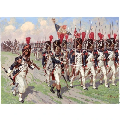 Afbeelding van 1:72 Zvezda 8030 French Imperial Old Guards Figures Plastic Modelbouwpakket
